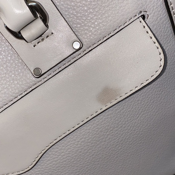 Rebecca Minkoff Bree Large Top Zip Leather Satchel In Putty - Picture 9 of 16